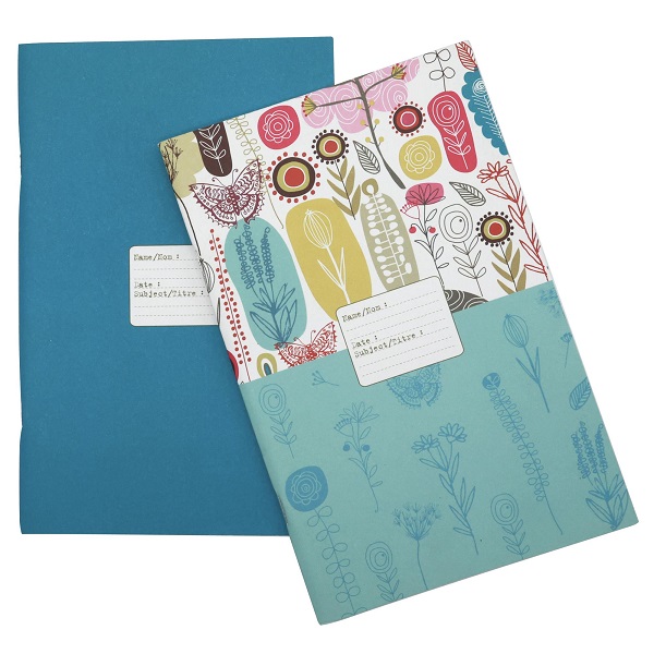 6x9 Workbook Blue (set of 2)