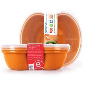 Preserve Sandwich Food Storage Orange (2 pack)